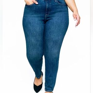 Lane Bryant Blue Skinny Jeans Modern Stretch Size 22